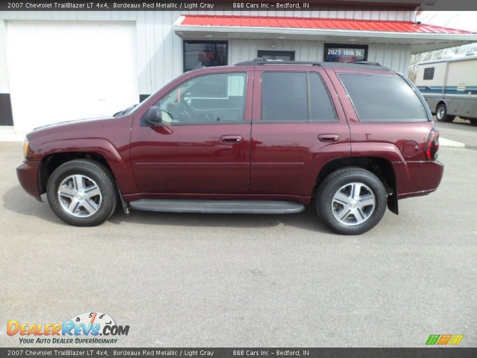 2007 Chevrolet TrailBlazer LT 4x4 Bordeaux Red Metallic / Light Gray Photo #1