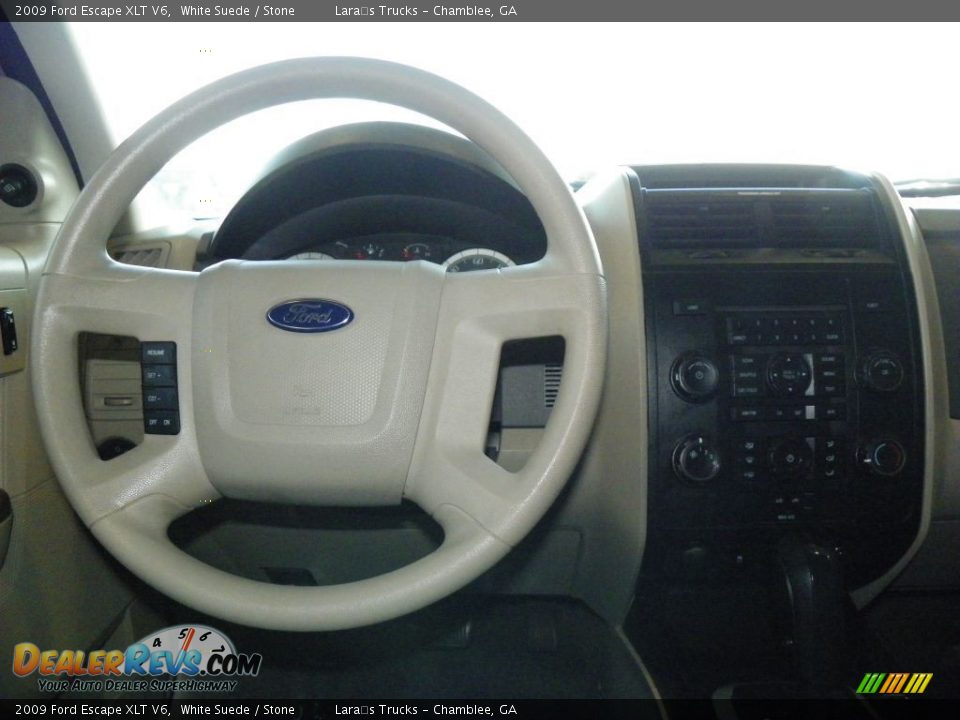 2009 Ford Escape XLT V6 White Suede / Stone Photo #12