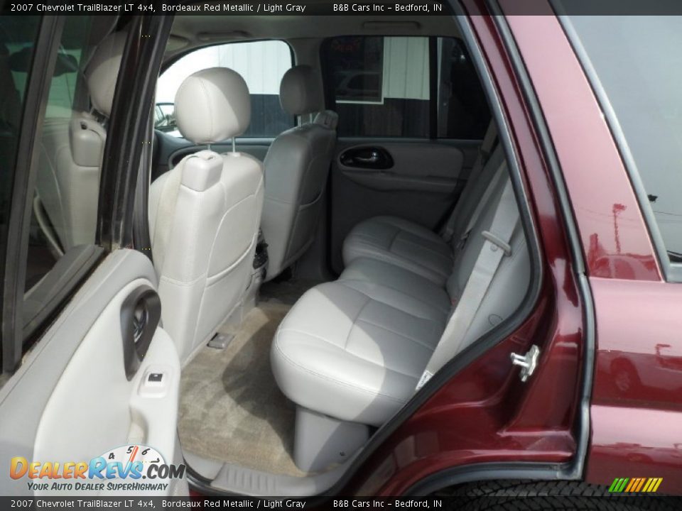 2007 Chevrolet TrailBlazer LT 4x4 Bordeaux Red Metallic / Light Gray Photo #23