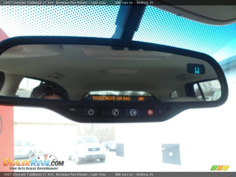 2007 Chevrolet TrailBlazer LT 4x4 Bordeaux Red Metallic / Light Gray Photo #29