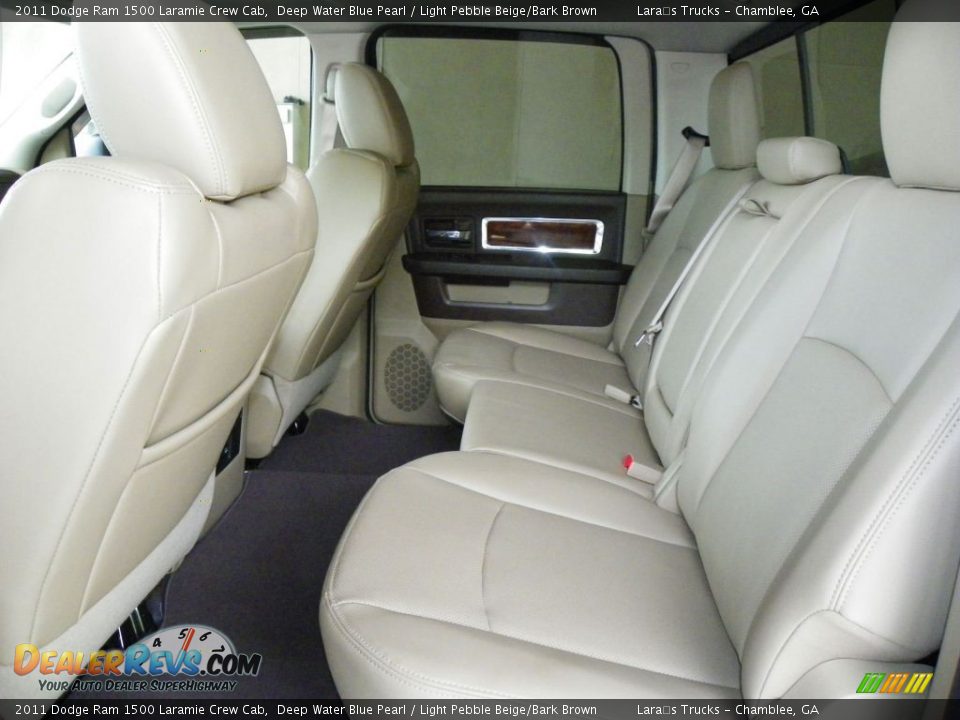 Rear Seat of 2011 Dodge Ram 1500 Laramie Crew Cab Photo #13
