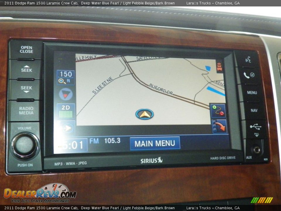 Navigation of 2011 Dodge Ram 1500 Laramie Crew Cab Photo #17