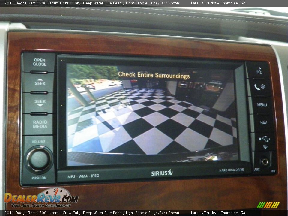 2011 Dodge Ram 1500 Laramie Crew Cab Deep Water Blue Pearl / Light Pebble Beige/Bark Brown Photo #18