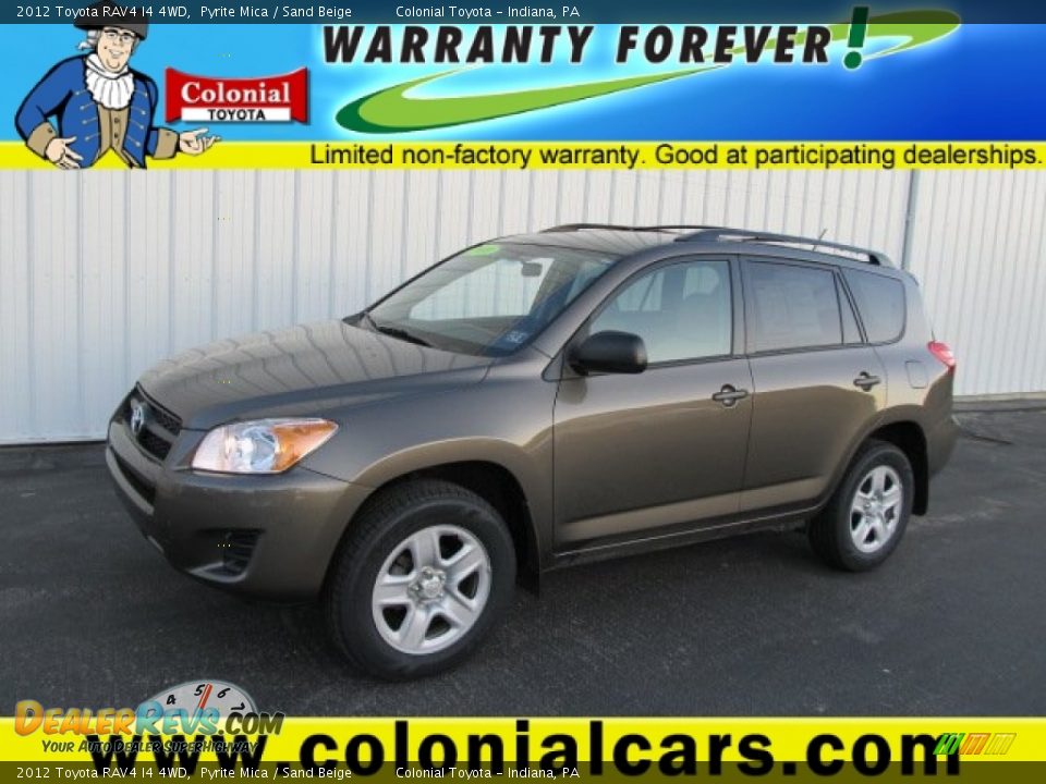 2012 Toyota RAV4 I4 4WD Pyrite Mica / Sand Beige Photo #1