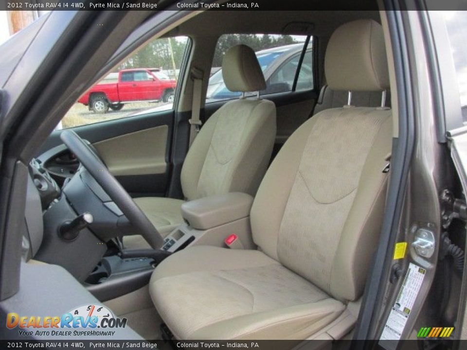 Sand Beige Interior - 2012 Toyota RAV4 I4 4WD Photo #10