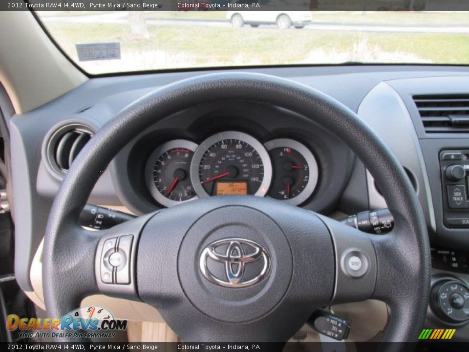 2012 Toyota RAV4 I4 4WD Pyrite Mica / Sand Beige Photo #13