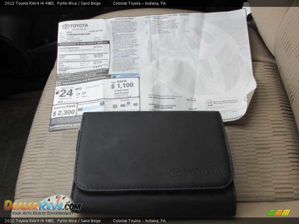 2012 Toyota RAV4 I4 4WD Pyrite Mica / Sand Beige Photo #18