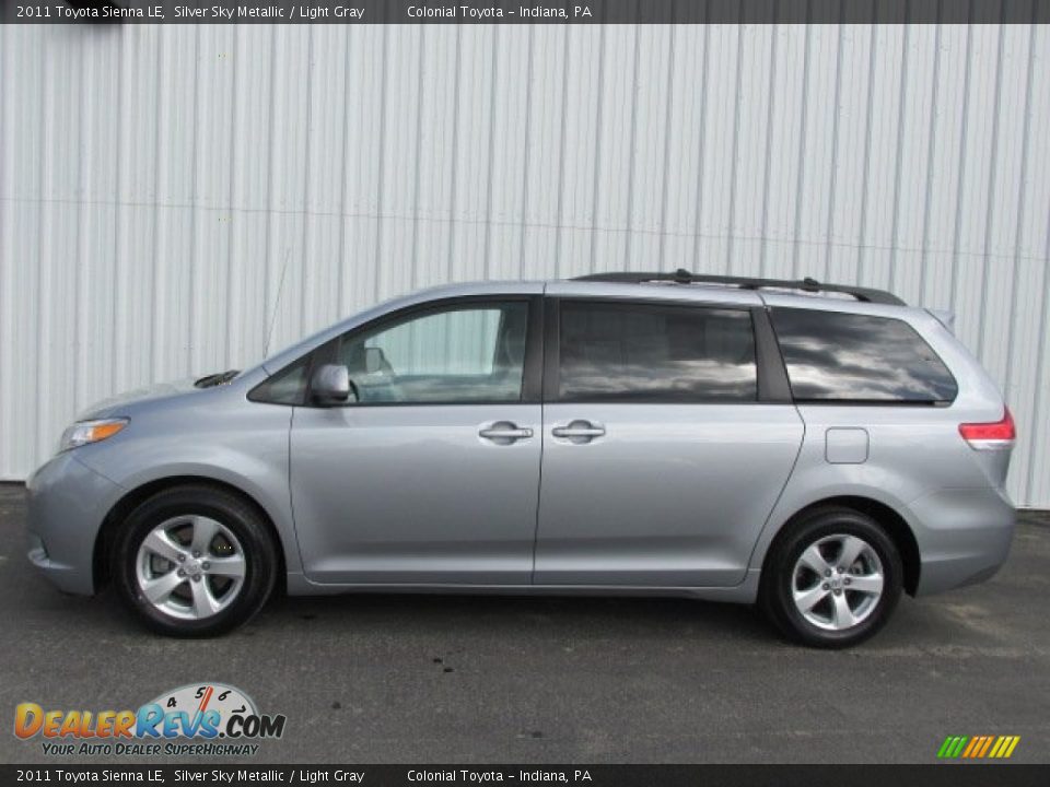 2011 Toyota Sienna LE Silver Sky Metallic / Light Gray Photo #2