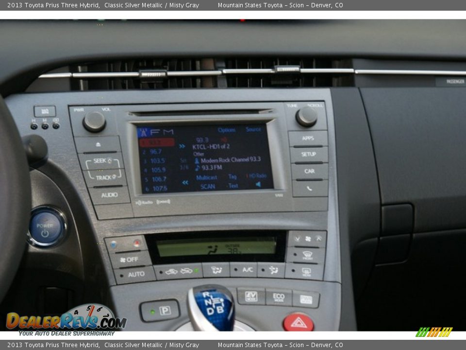 2013 Toyota Prius Three Hybrid Classic Silver Metallic / Misty Gray Photo #6