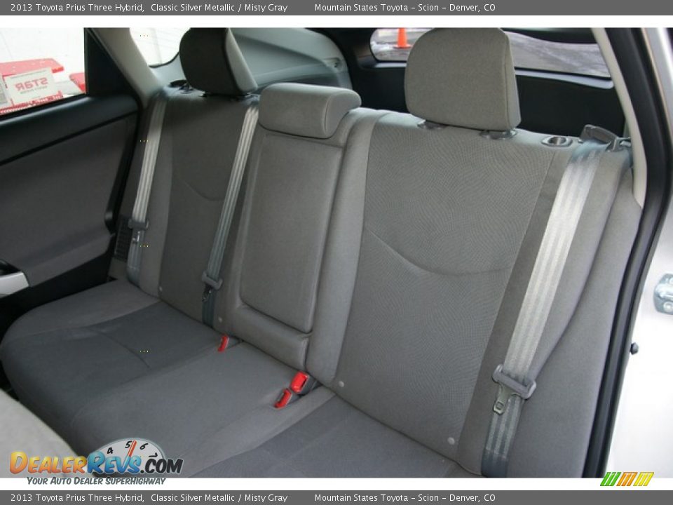 2013 Toyota Prius Three Hybrid Classic Silver Metallic / Misty Gray Photo #7