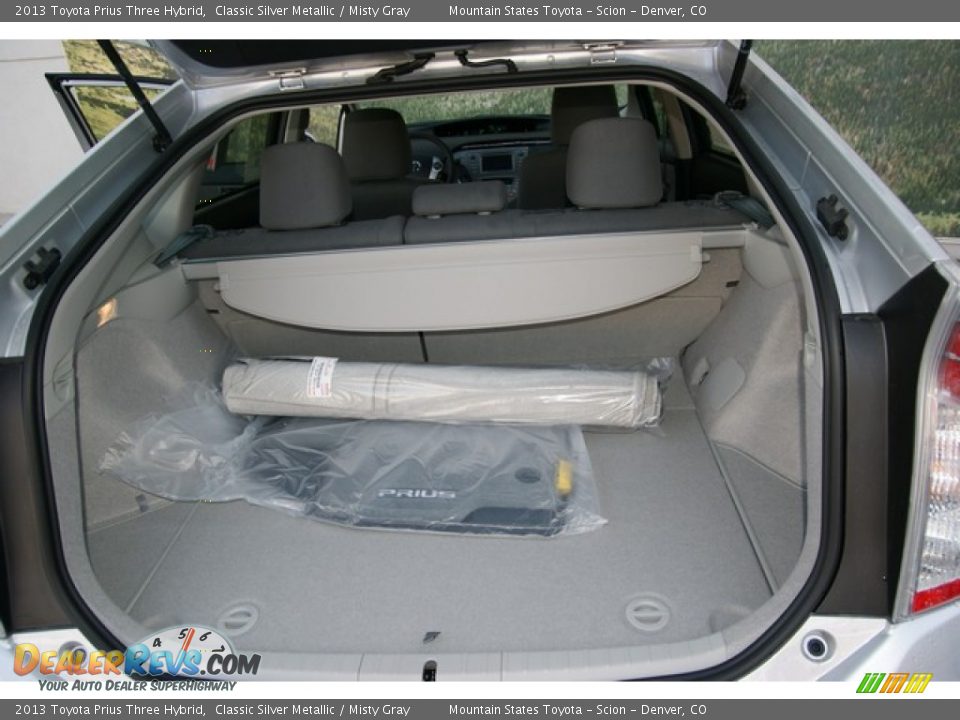 2013 Toyota Prius Three Hybrid Classic Silver Metallic / Misty Gray Photo #8