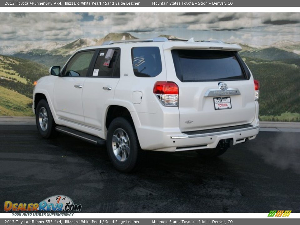 2013 Toyota 4Runner SR5 4x4 Blizzard White Pearl / Sand Beige Leather Photo #2