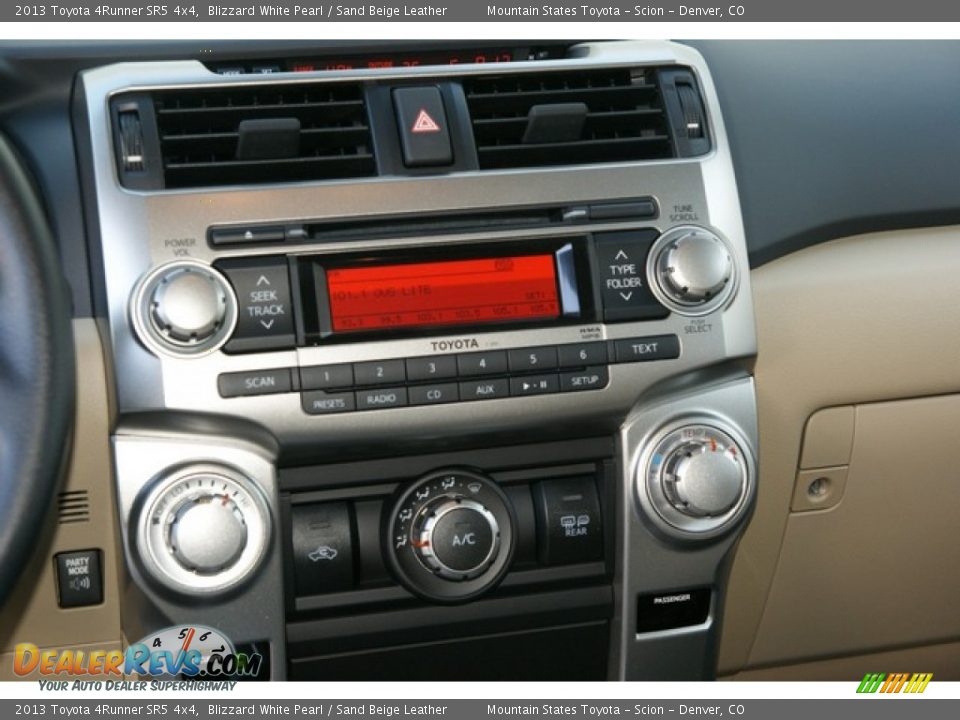 2013 Toyota 4Runner SR5 4x4 Blizzard White Pearl / Sand Beige Leather Photo #6
