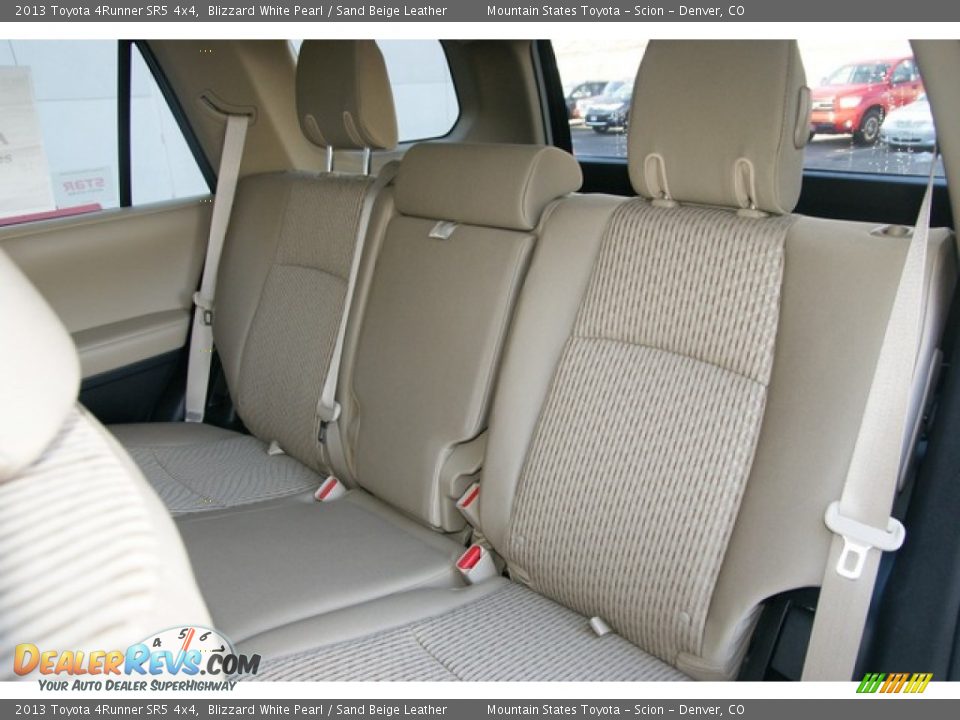 2013 Toyota 4Runner SR5 4x4 Blizzard White Pearl / Sand Beige Leather Photo #7