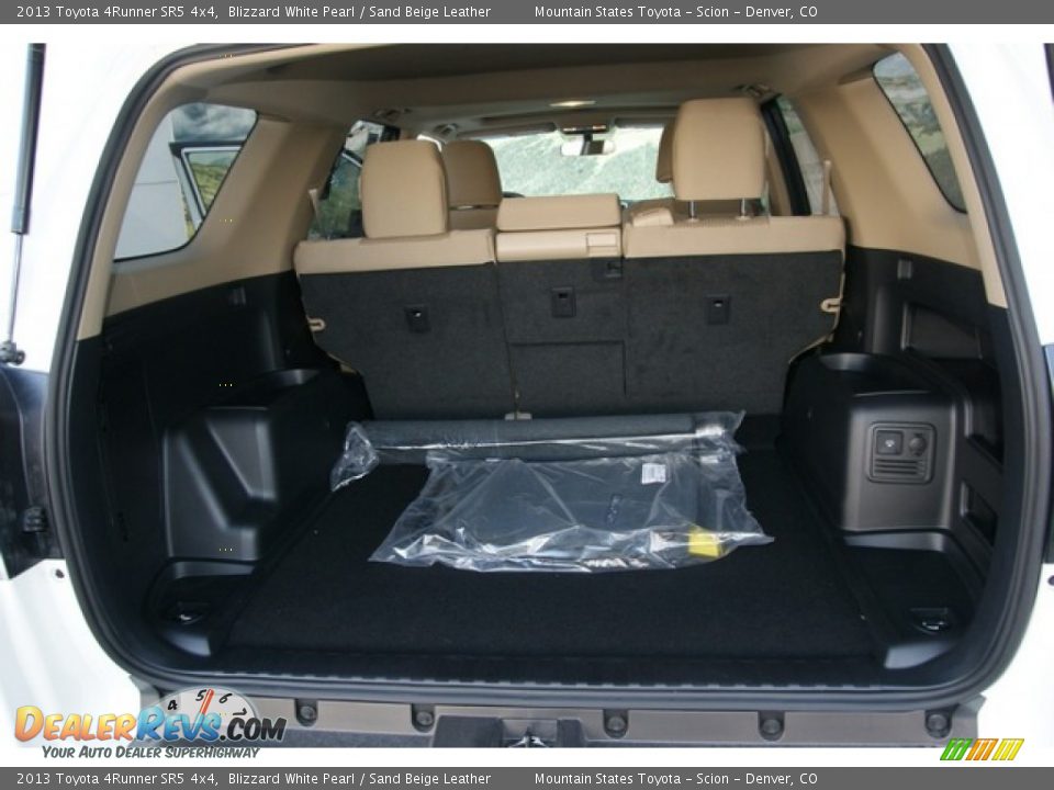 2013 Toyota 4Runner SR5 4x4 Blizzard White Pearl / Sand Beige Leather Photo #8