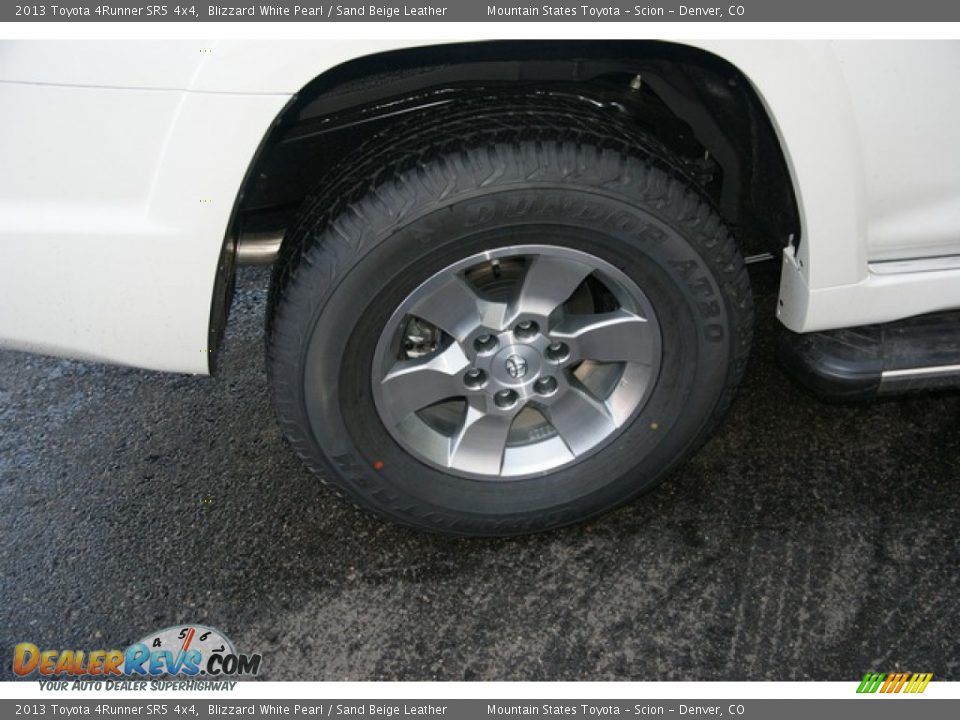 2013 Toyota 4Runner SR5 4x4 Blizzard White Pearl / Sand Beige Leather Photo #9