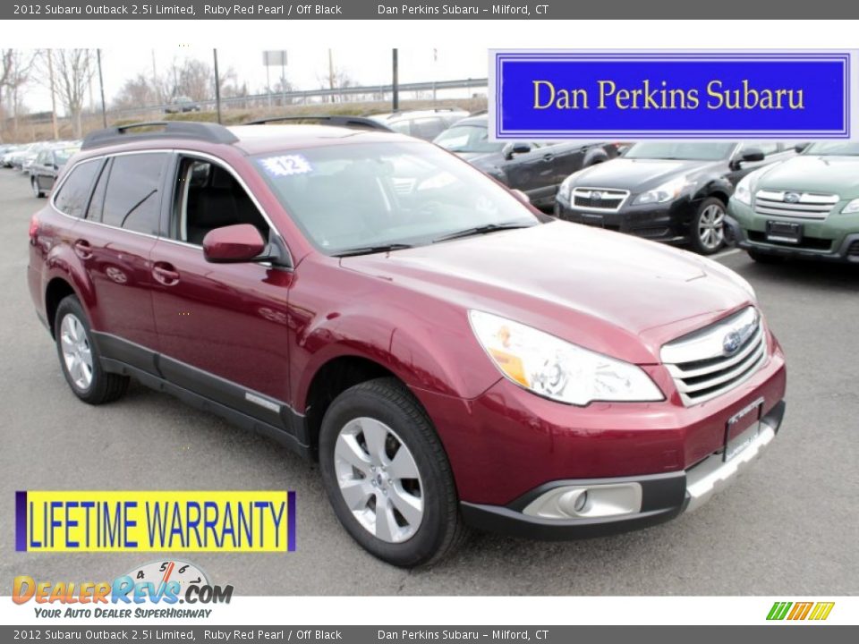 2012 Subaru Outback 2.5i Limited Ruby Red Pearl / Off Black Photo #1