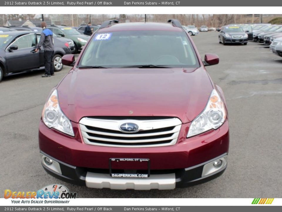 2012 Subaru Outback 2.5i Limited Ruby Red Pearl / Off Black Photo #2