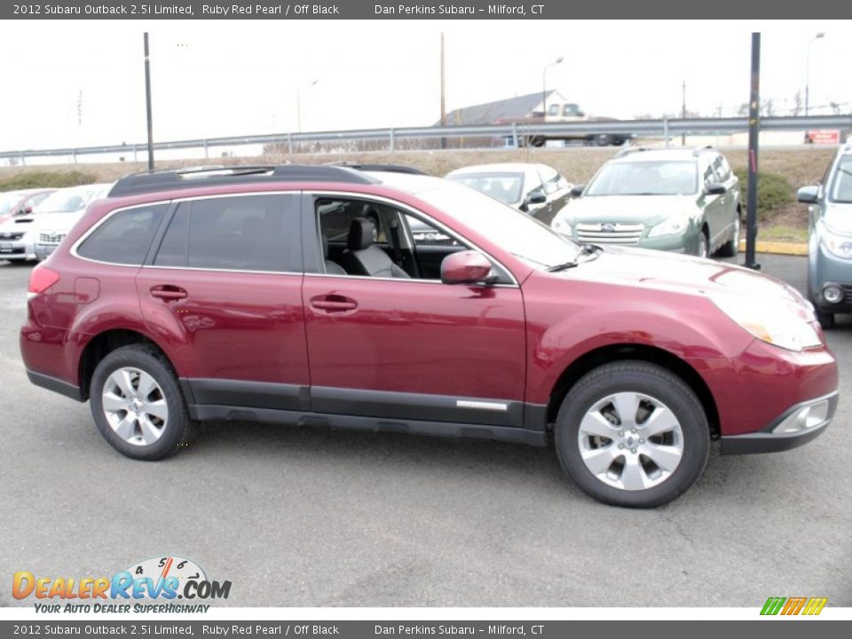 2012 Subaru Outback 2.5i Limited Ruby Red Pearl / Off Black Photo #4