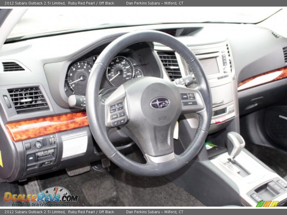 2012 Subaru Outback 2.5i Limited Ruby Red Pearl / Off Black Photo #5