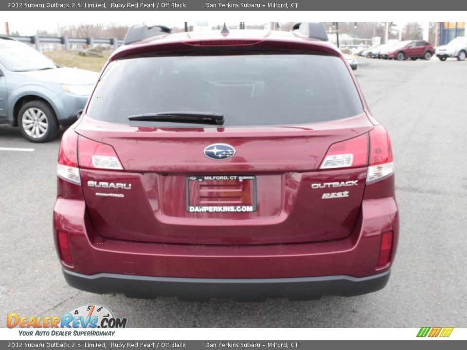 2012 Subaru Outback 2.5i Limited Ruby Red Pearl / Off Black Photo #7