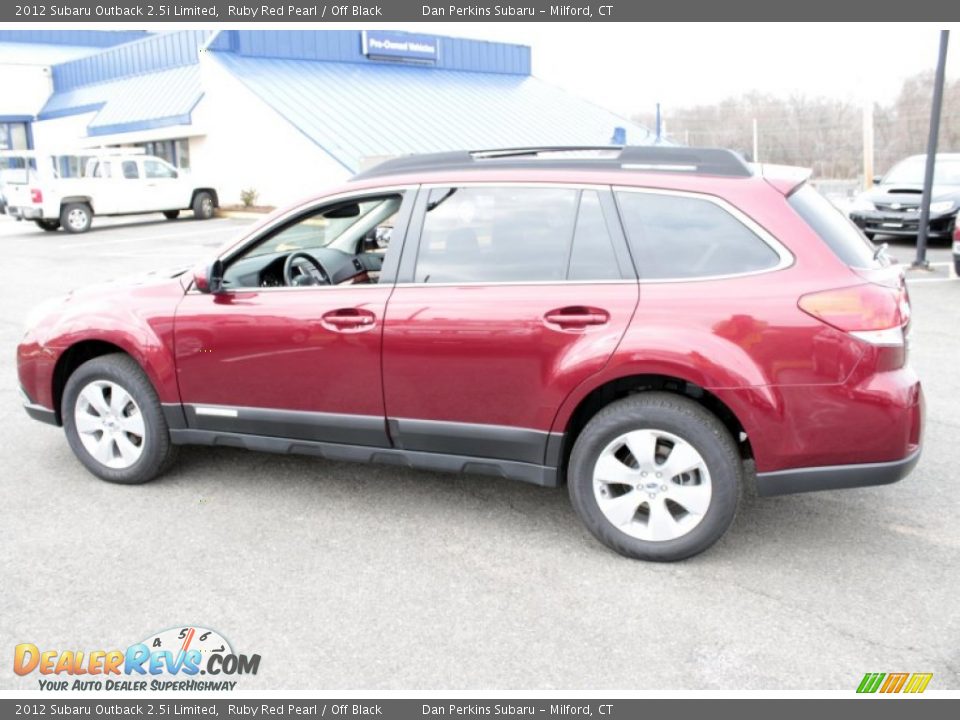 2012 Subaru Outback 2.5i Limited Ruby Red Pearl / Off Black Photo #11