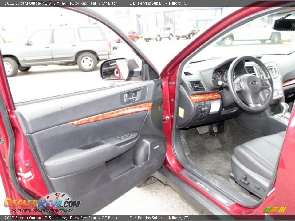 2012 Subaru Outback 2.5i Limited Ruby Red Pearl / Off Black Photo #12