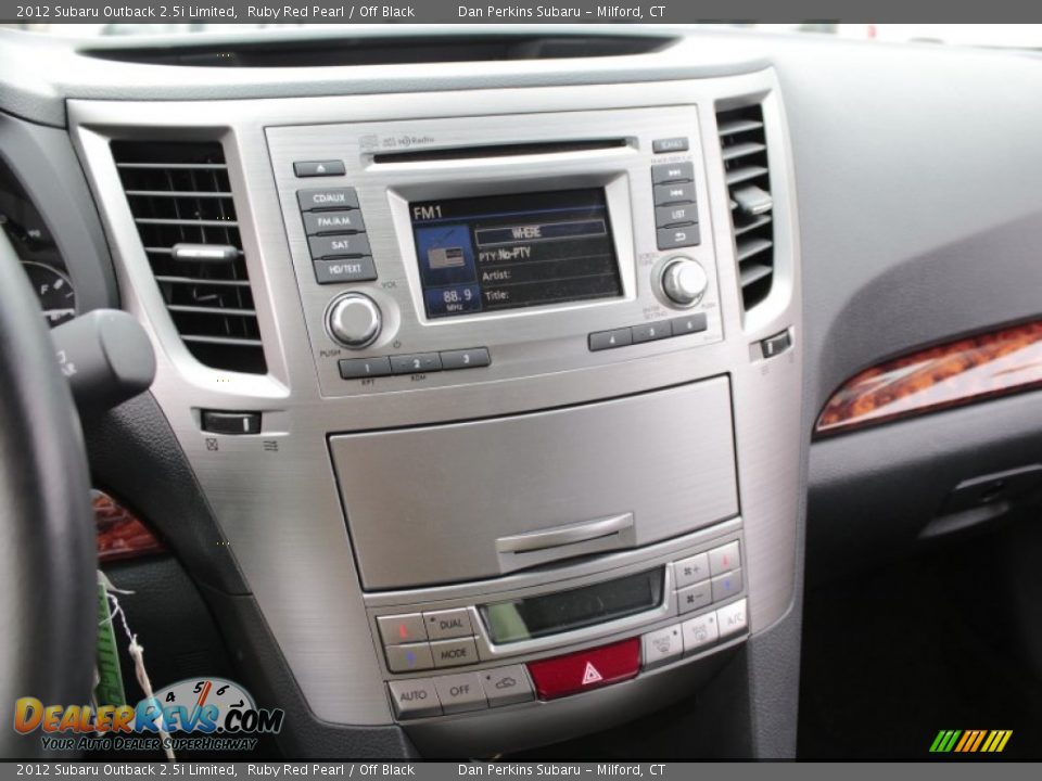 2012 Subaru Outback 2.5i Limited Ruby Red Pearl / Off Black Photo #17
