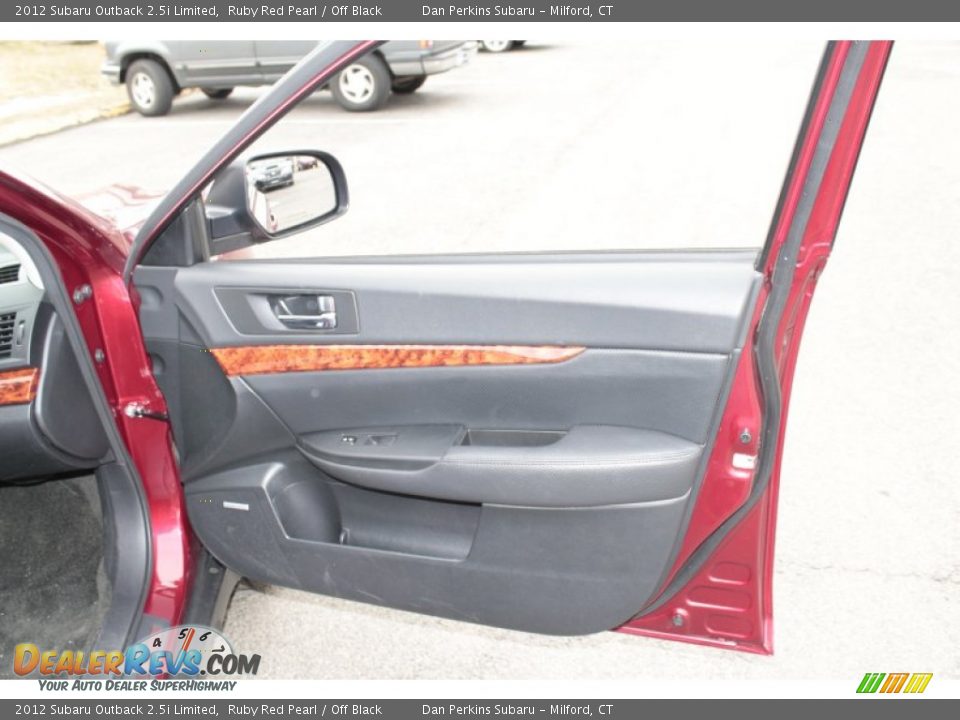 2012 Subaru Outback 2.5i Limited Ruby Red Pearl / Off Black Photo #22
