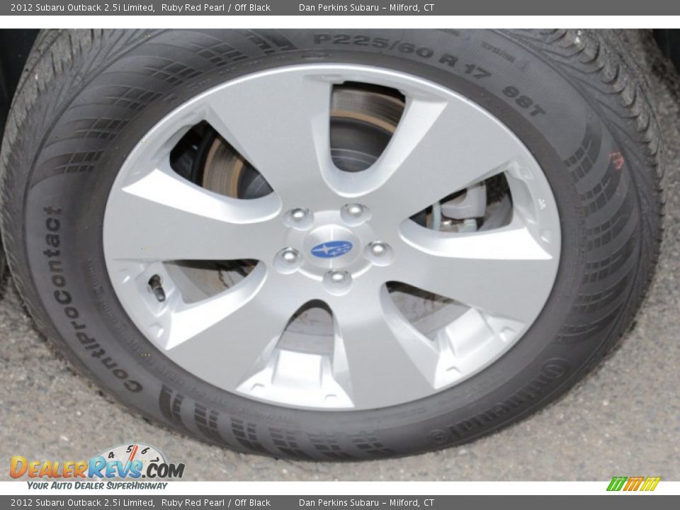2012 Subaru Outback 2.5i Limited Ruby Red Pearl / Off Black Photo #25