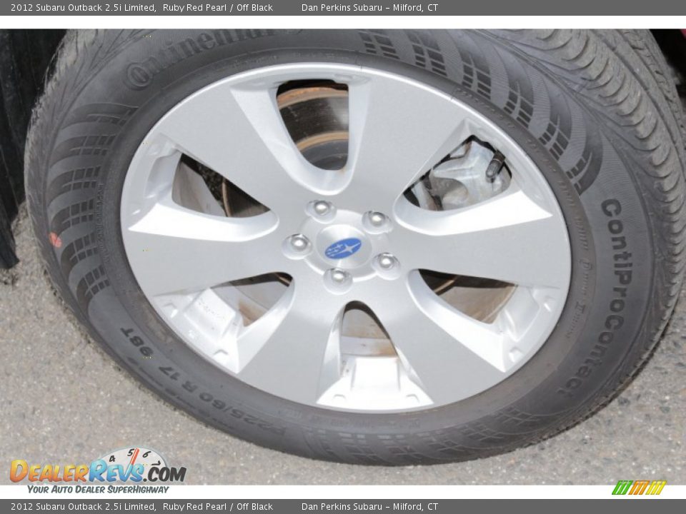 2012 Subaru Outback 2.5i Limited Ruby Red Pearl / Off Black Photo #26