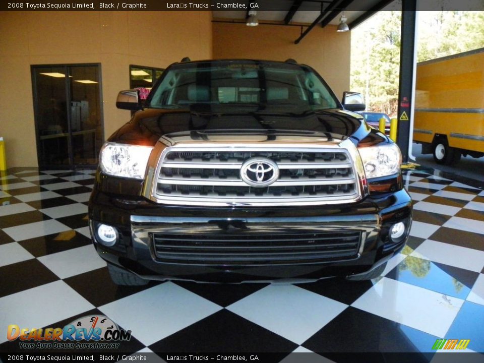 2008 Toyota Sequoia Limited Black / Graphite Photo #2