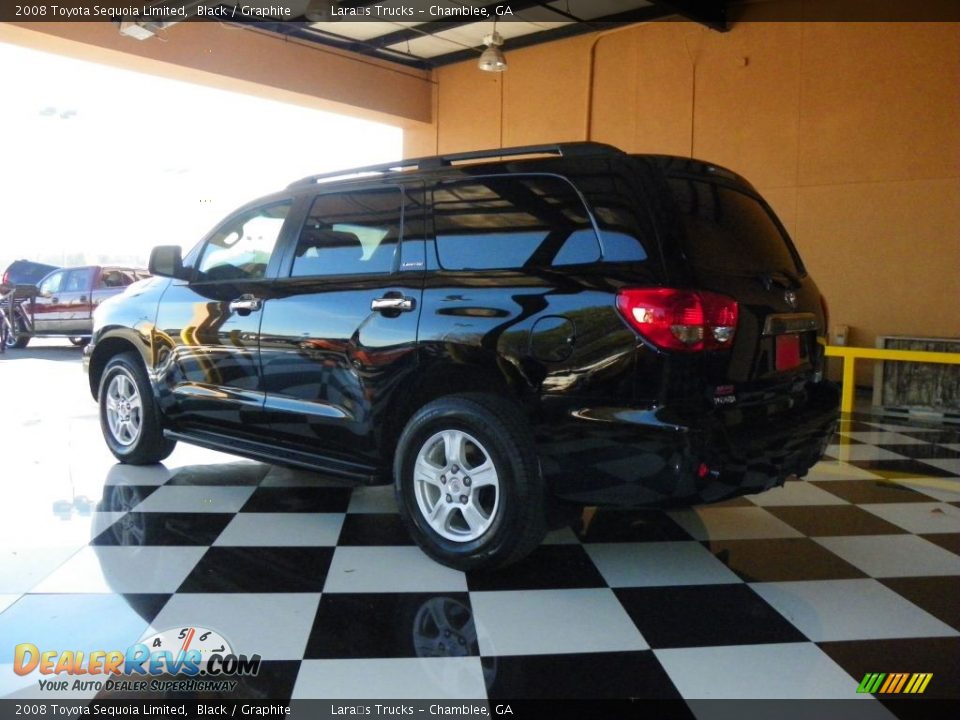 2008 Toyota Sequoia Limited Black / Graphite Photo #4