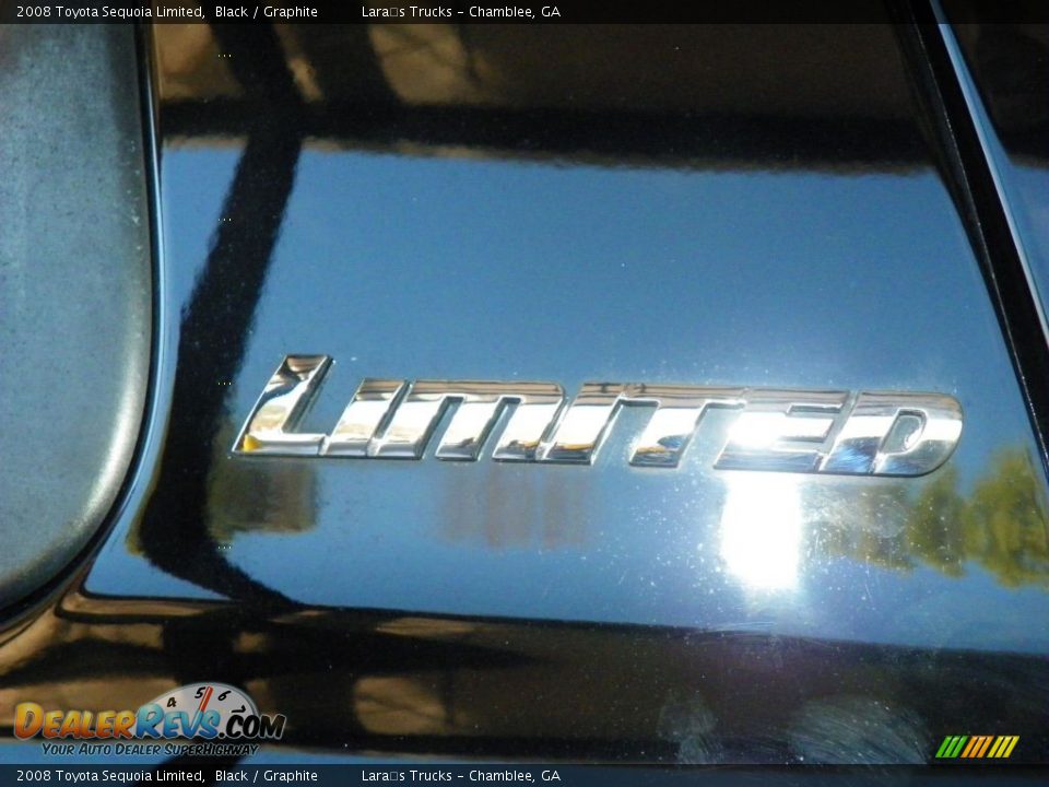 2008 Toyota Sequoia Limited Black / Graphite Photo #7