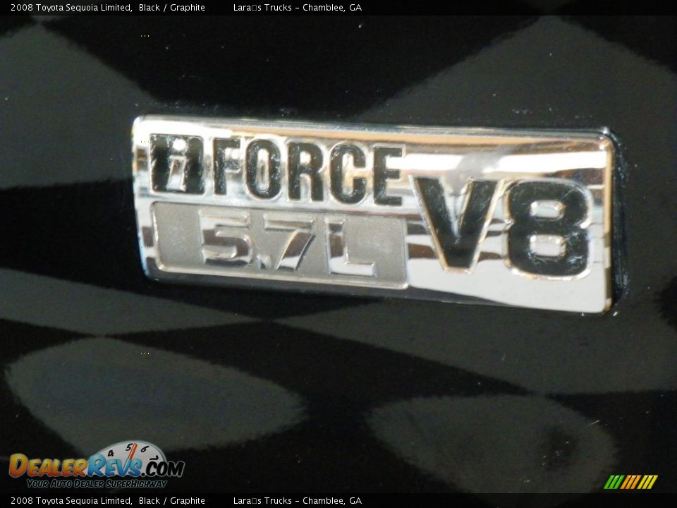 2008 Toyota Sequoia Limited Black / Graphite Photo #8