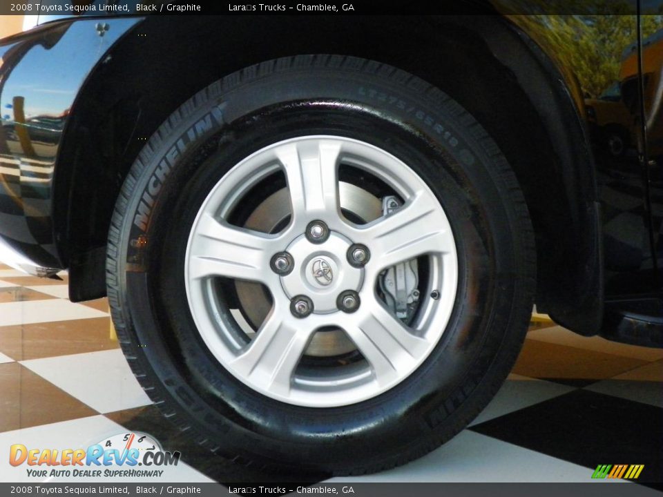 2008 Toyota Sequoia Limited Black / Graphite Photo #9