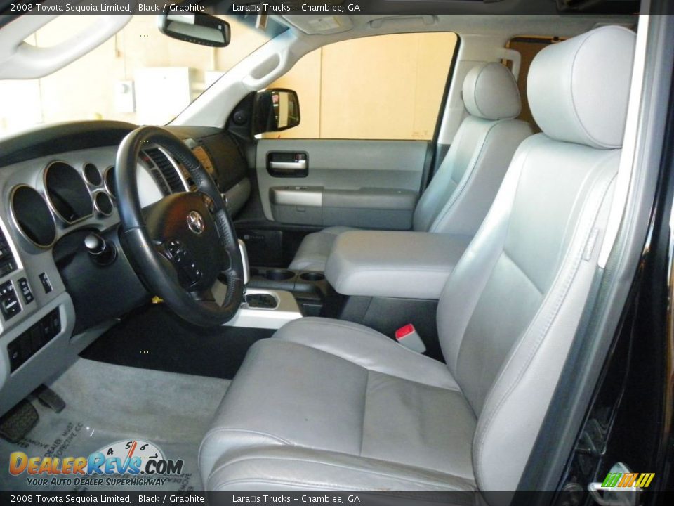 2008 Toyota Sequoia Limited Black / Graphite Photo #11