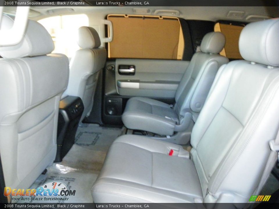 2008 Toyota Sequoia Limited Black / Graphite Photo #12