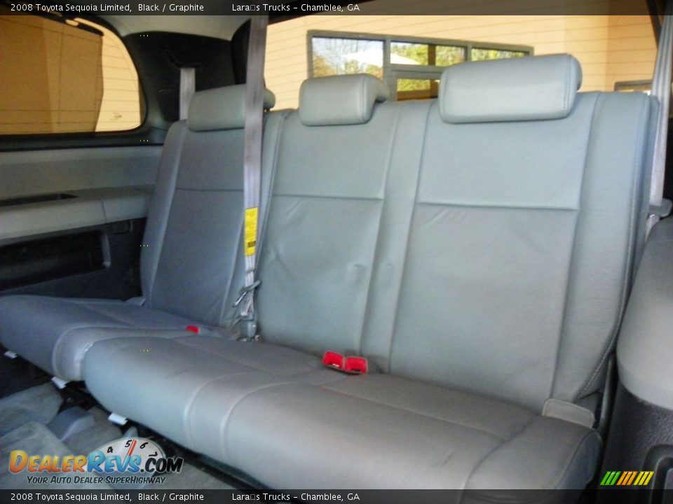 2008 Toyota Sequoia Limited Black / Graphite Photo #13