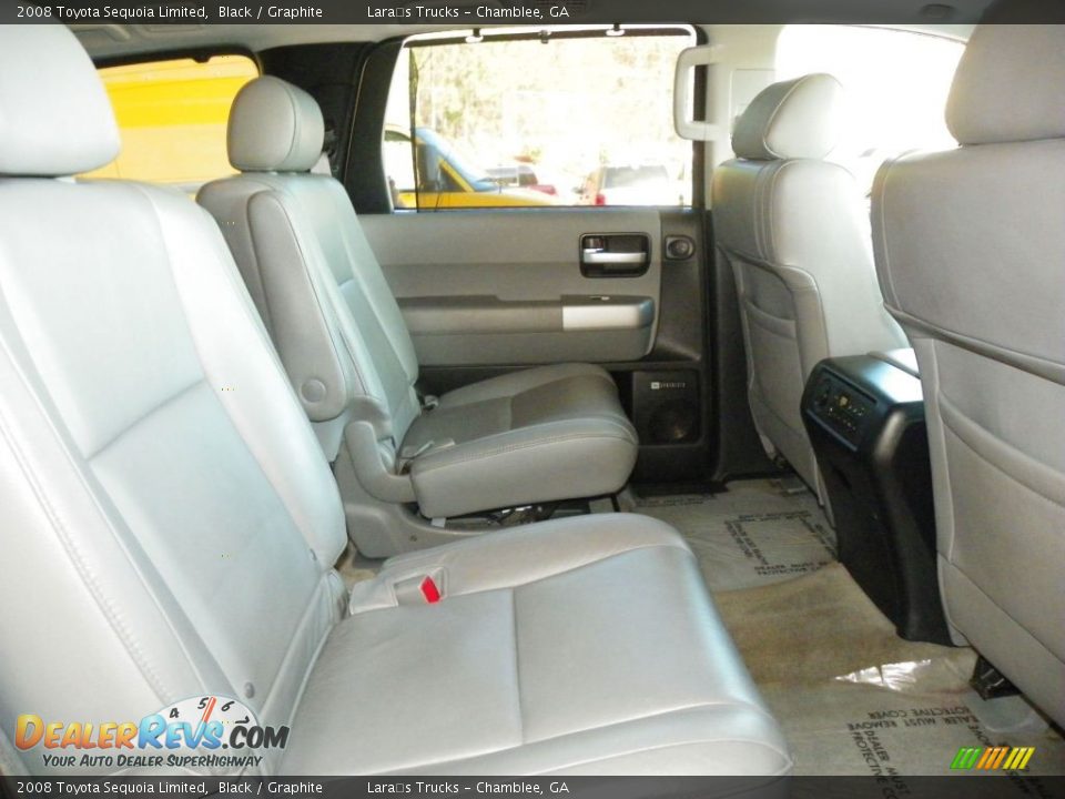 2008 Toyota Sequoia Limited Black / Graphite Photo #15