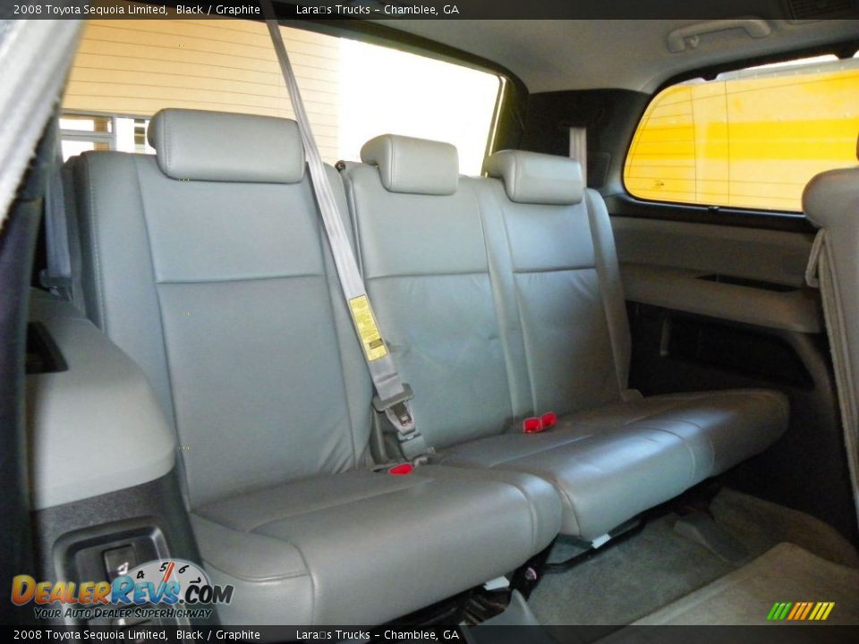 2008 Toyota Sequoia Limited Black / Graphite Photo #16