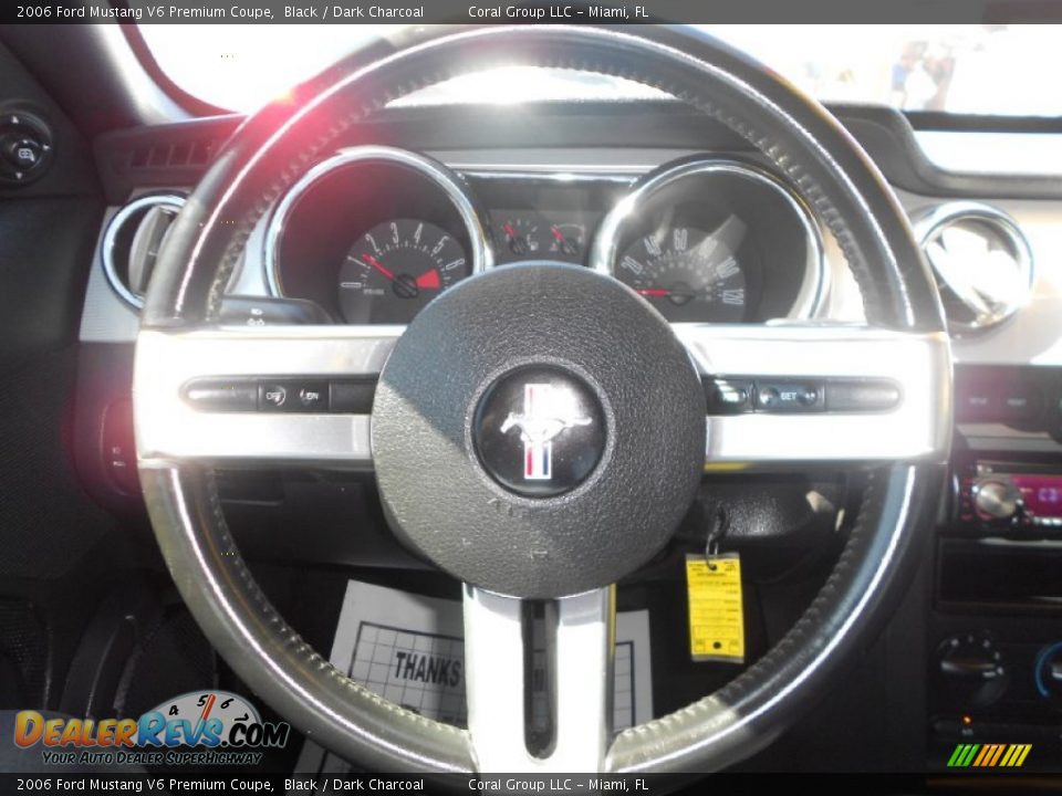 2006 Ford Mustang V6 Premium Coupe Black / Dark Charcoal Photo #11