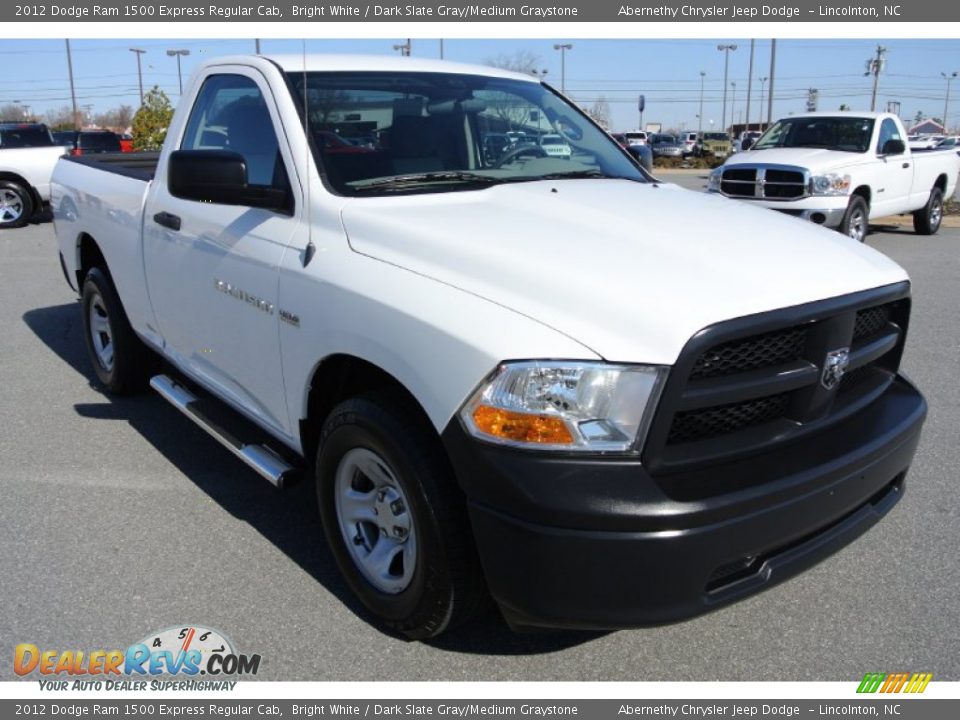 2012 Dodge Ram 1500 Express Regular Cab Bright White / Dark Slate Gray/Medium Graystone Photo #2