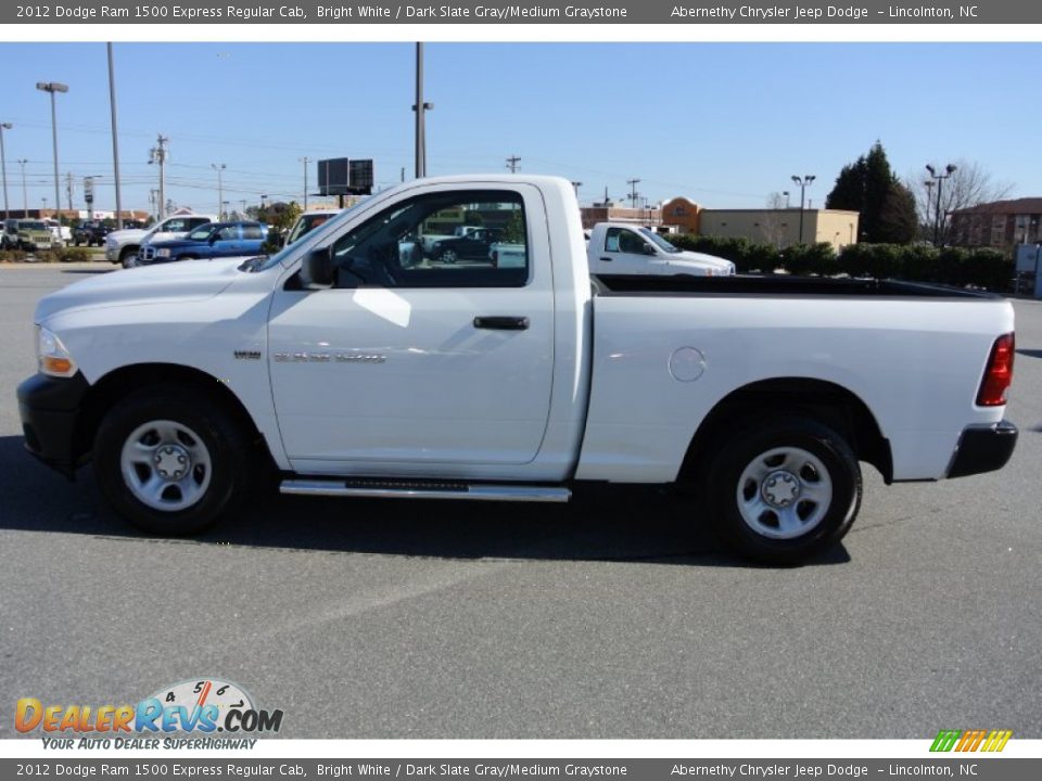 2012 Dodge Ram 1500 Express Regular Cab Bright White / Dark Slate Gray/Medium Graystone Photo #3