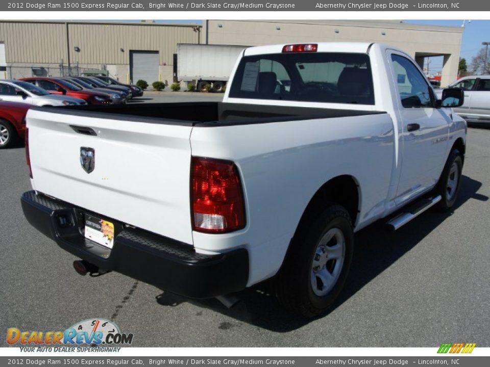 2012 Dodge Ram 1500 Express Regular Cab Bright White / Dark Slate Gray/Medium Graystone Photo #5