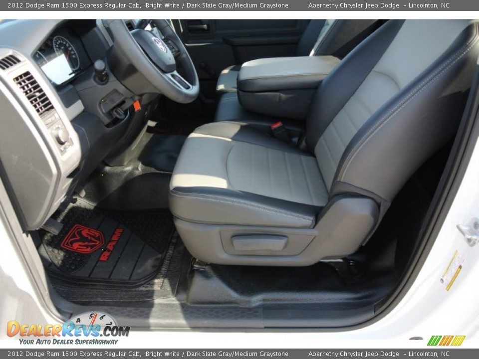 2012 Dodge Ram 1500 Express Regular Cab Bright White / Dark Slate Gray/Medium Graystone Photo #9