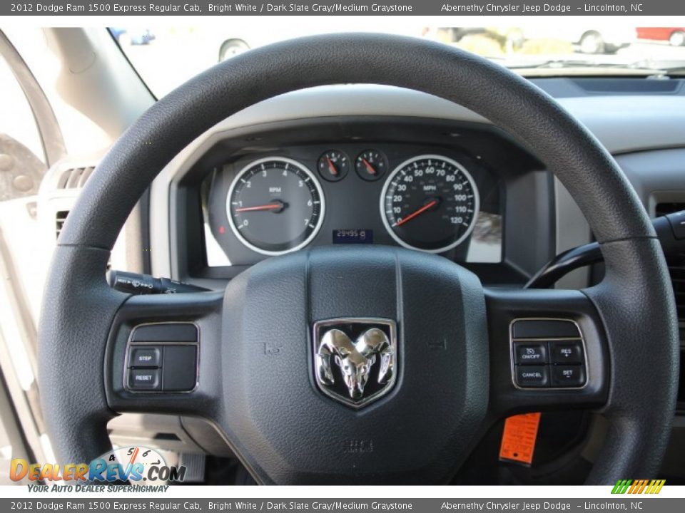 2012 Dodge Ram 1500 Express Regular Cab Bright White / Dark Slate Gray/Medium Graystone Photo #16