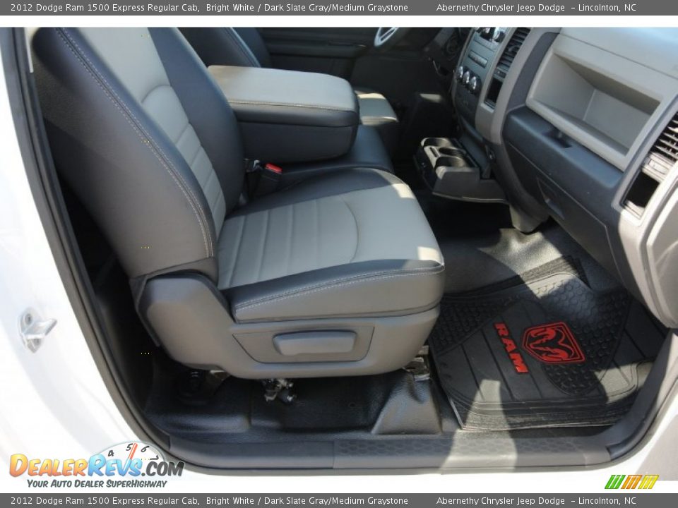 2012 Dodge Ram 1500 Express Regular Cab Bright White / Dark Slate Gray/Medium Graystone Photo #19