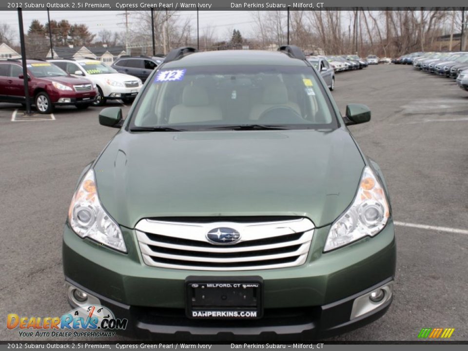 2012 Subaru Outback 2.5i Premium Cypress Green Pearl / Warm Ivory Photo #2