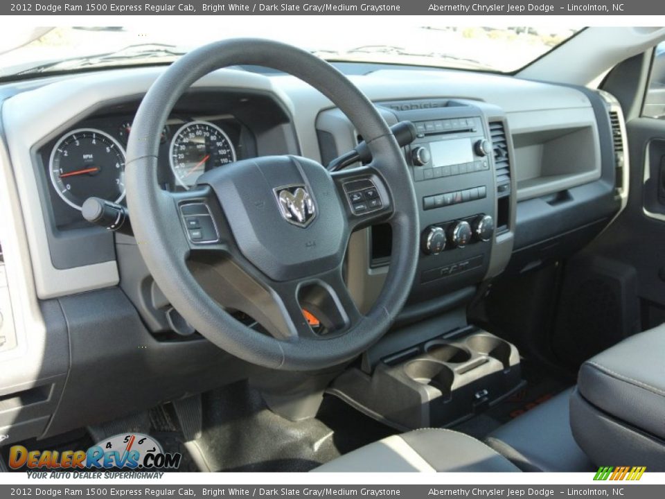 2012 Dodge Ram 1500 Express Regular Cab Bright White / Dark Slate Gray/Medium Graystone Photo #23